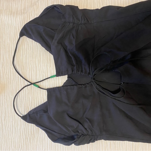 Commense Ruched Criss Cross Tied Long Dress - Picture 4 of 4